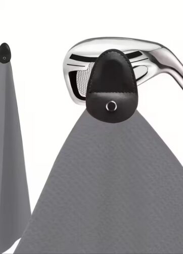 Microfiber Golf Towel with Strong Magnet - Gray