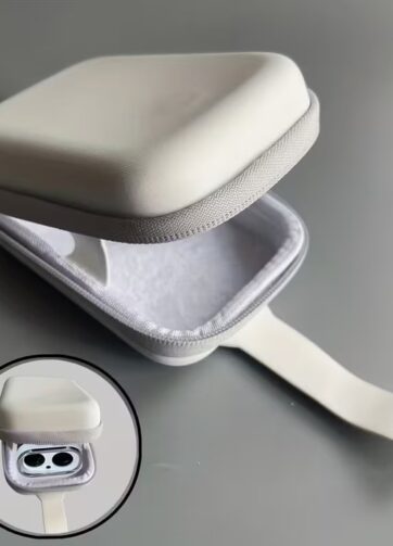 High-End Telescope Rangefinder Zipper Storage Case - White