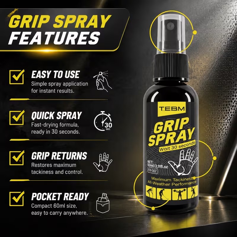 TEBM Marine Grip Enhancer 60Ml, Anti-Slip Golf Grip & Glove Spray - Image 2