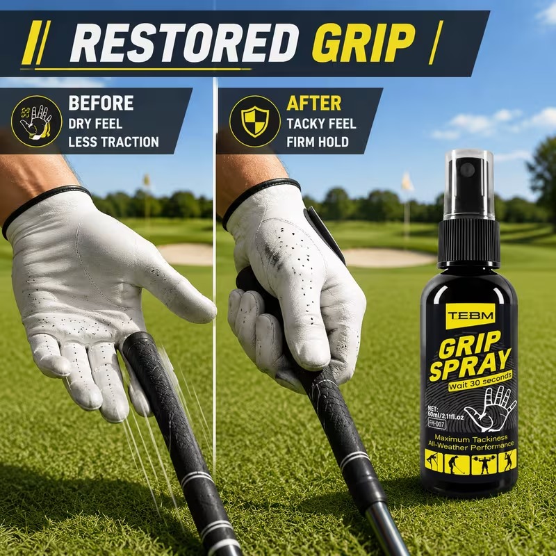 TEBM Marine Grip Enhancer 60Ml, Anti-Slip Golf Grip & Glove Spray - Image 4