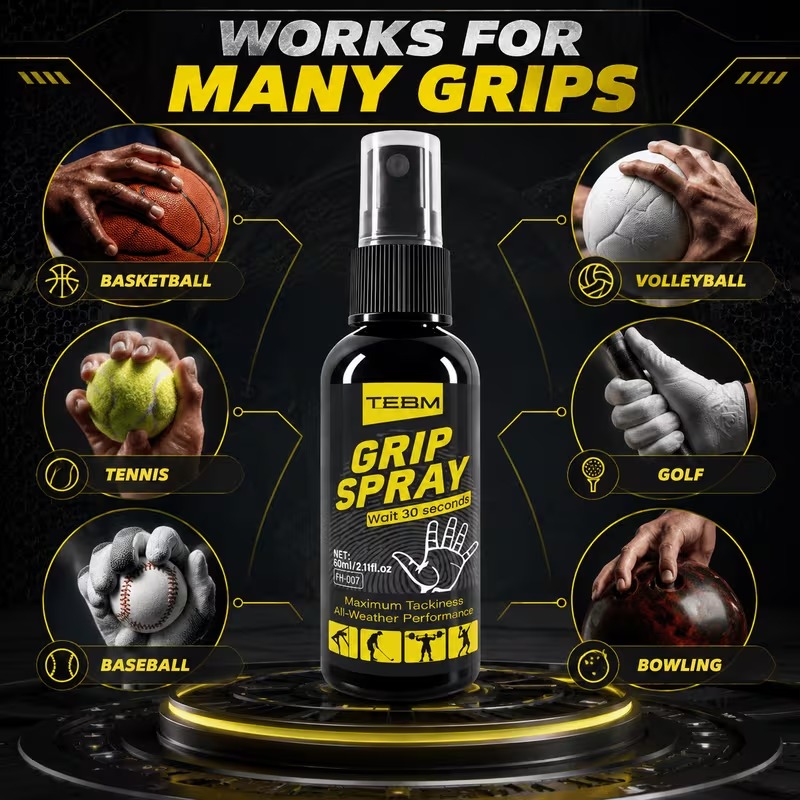 TEBM Marine Grip Enhancer 60Ml, Anti-Slip Golf Grip & Glove Spray - Image 5